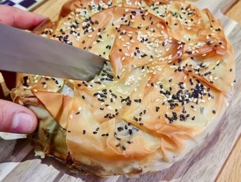 Mixed Nut and Butternut Squash Filo Pie
