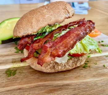 BLT with Crushed Avocado